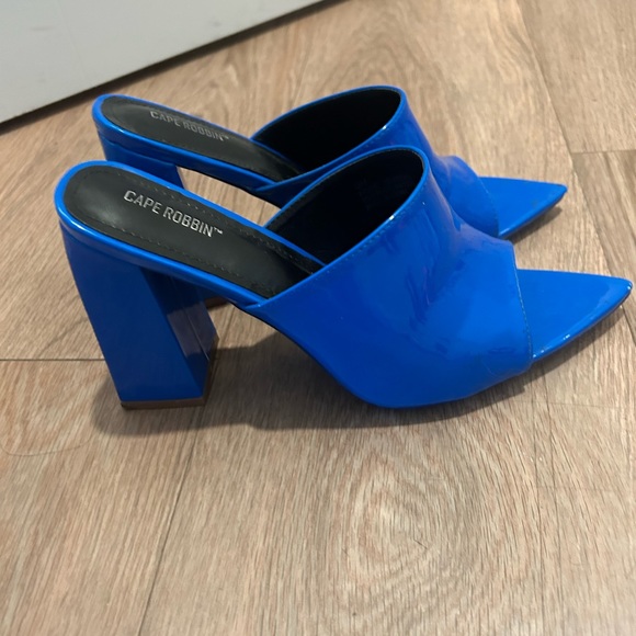 Cape Robbin Blue Block Heels Size 9 US - Picture 5 of 5